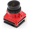 SPARKHOBBY Mini Fotocamera FPV 1800TVL 5MP 2,1mm 1/3 Sensore CMOS HDR 19x19MM NTSC & PAL Commutabile per Drone FPV Parti fai da te (rosso)