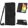 Mo-Beauty Custodia per Samsung Galaxy A72 4G/5G, PU Pelle Portafoglio Flip Custodia a tracolla [Supporto] [Scomparto per carte] [Chiusura Magnetica] Cover per Samsung A72 4G - Nero