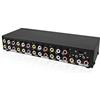 QiCheng&LYS QiCheng & LYS 1 ingresso 8 uscite 3 amplificatore splitter audio video RCA AV per decoder DVD DVR TV analogica 1x8 porte interruttore audio AV-Video (1 giro 8)