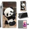 KENHONER Custodia per Xiaomi Redmi Note 10 4G, Panda | Portafoglio Pelle PU, Magnetica, Resistente Agli Urti, Scomparto Carte Credito, Pieghevole, Flip Libro, Motivo