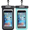 Hiearcool Waterproof Phone Pouch, Waterproof Phone Case for iPhone 17 16 15 14 13 Pro Max, IPX8 Cellphone Dry Bag Beach Cruise Ship Essentials 2Pack-8.3