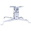 Opatiny Supporto da soffitto per proiettore, regolabile, in acciaio, inclinabile, girevole a 360°, per casa, ufficio, scuola, cinema, resistente, 13,6 kg (bianco)