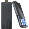 HEIGAOLAPC Mini PC Stick,Win 11 8 GB RAM 128 GB eMMC Celeron J4115 2.7 GHz, USB-C Fanless Desktop PC, USB3.0 X 2, RJ45 Gigabit Ethernet 4K 60Hz, WiFi BT 5.2, HDMI 2.0 per affari, casa, ufficio