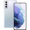 Samsung Smartphone Galaxy S21+ 5G, Display 6.7 Dynamic AMOLED 2X, 3 fotocamere posteriori, 256 GB, RAM 8GB, Batteria 4800mAh, Dual SIM + eSIM, (2021) [Versione Italiana], Argento (Phantom Silver)