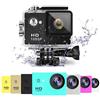 TrAdE Shop Traesio- Action Cam Full HD 1080P con Custodia Impermeabile SUBACQUEO Sport Camera Kit