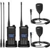 Retevis Ailunce RA89R Walkie Talkie Professionali, APP Controllo, funzione ripetitore temporaneo, AM/FM, 2800mAh Batteria, Radioamatori Doppia Banda è adatto all'uso esterno (2 Pezzi con microfono)