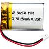 OCTelect 502030 - Batteria al litio ricaricabile, 250 mAh, 3,7 V