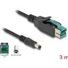 DELOCK PoweredUSB Kabel St. 12 V zu DC 5,5 x 2,5 mm St. 3 m