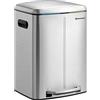 SONGMICS Cestino Doppio, 2 X 20 L, Cestino Da Cucina, Doppio
