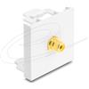 Delock Modulo Easy 45 da presa RCA a presa RCA, placcato in oro, giallo/bianco