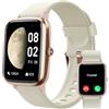 GRV Orologio da donna con chiamata Bluetooth 100+ modalità sportive cardiofrequenzimetro SpO2 monitor del sonno podometro impermeabile IP68 per Android iOS Galassia