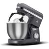 Karaca Mastermaid Chef Pro Doppio Cuoco 1500W Space Gray, Crema Lucida, 1500W, 5 L Frullatore, Food Processor, Regolazione Velocità, Gancio per Impasto, Sbattitore, Impastatore e Miscelatore.