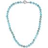 GAVU Collana da Uomo con Perline Sfaccettate di Pietre Naturali, Collana Turchese da Uomo con Perle Annodate a Mano Una ad Una e Chiusura T-Bar 60cm
