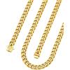 ChainsHouse Collana da Uomo in Acciaio Inossidabile a Catena Cubana con Chiusura a Croce in Zirconi, Gioielli Stile HipHop Punk Regalo per Uomo Donna,Catena Oro Larga 6 mm e Lunga 51 cm