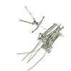 MagiDeal 6 Pezzi Ciondolo Modello di Scheletro Umano Locket Bambole per Lavorazione Orecchini Bracelet Fai da Te - Argento