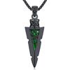 Friggem Collana Vichingo, Martello di Thor/Odino/Valknut/Corvo di Ciondolo in argento sterling 925, Collana Rune Nordiche Gioielli Amuleto Regali per Uomini Donne