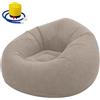 Piashow Pouf gonfiabile per esterni, pouf gonfiabile con pompa, pouf pieghevole per esterni (marrone caffè)
