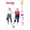 burdastyle Burda 6103 - Cartamodello per pantaloni da donna, taglia 44-54, livello 3, medio