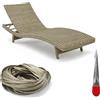 BOYIFEIJIE Rotolo di rattan sintetico da 65 m, per riparazione di mobili in rattan, mobili da giardino, sedie, tavolo, cesto, materiale di ricambio, resistente alle intemperie e resistente (grigio