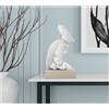 Bongelli Preziosi Statuina Scultura Famiglia in Polvere di Marmo Bianco/Nocciola, Made in Italy H21 cm