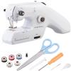 Pearl Macchina da Cucire: Mini Macchina da Cucire a Mano USB, Filo Superiore e Inferiore, Funzionamento USB (a Mano elettrica, Costume)