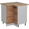 Vicco Mobile ad angolo cucina R-Line, Rovere dorato, 75.6 cm | Collega due lati della cucina · Piano di lavoro incl. · Piedini regolabili in altezza · 1 Ripiano · 1 Anta