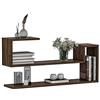 HOMIDEA WAVE Mensola da muro - Mensola Parete - Mensola Libreria - Scaffale pensile per studio / soggiorno in Design moderno (Noce)