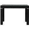 KONTE.DESIGN Consolle allungabile SORRENTO in legno marrone wengè, 90 x 50 x 75 cm