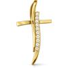 Gioielleria Lucchese Oro Ciondolo Croce Oro Giallo 18kt GL102558