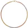 Gioielleria Lucchese Oro Bracciale Donna Oro Bianco Giallo Rosa 18 kt GL102560