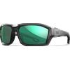 Wiley X Alpine balistické slnečné okuliare, Matte Translucent Black / CAPTIVATE Polarized Green Mirror,