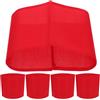 LIFKICH 10 Pezzi Fascia da Capitano Rosso di Cotone Regolabile e Resistente per attività Sportive e Organizzazione All'aperto