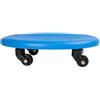 Tufgo Ab Wheel Roller Core Trainer a 4 ruote con rotazione a 360°, silenzioso, in PVC, per allenamento a casa, palestra, cursore per esercizi addominali, per allenamento completo e fitness, colore blu