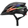 Meteor Casco Bici per Giovani e Adulti per Donna e Uomo Caschi Perfetto per Downhill Ciclismo MTB Scooter Helmet Ideale per Tutte Le Forme di attività in Bicicletta Shimmer, Nero, M 55-58 cm