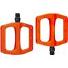 Caswynlife Pedali per bici in nylon, design antiscivolo per biciclette pieghevoli da strada di montagna, cuscinetti leggeri DU, pedali per bicicletta da città (arancione-giallo)