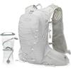 IX INOXTO Gilet da corsa per uomo e donna, zaino d'acqua per corsa, 3 l, per trail running, maratona, corsa, escursionismo (grigio, sacca d'acqua da 2 litri)