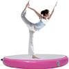 Candygou Tappetino da ginnastica gonfiabile Airtrack, 100 cm, rotondo, con pompa elettrica