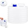 Generic Contenitore dell'acqua pieghevole con beccuccio, grande serbatoio dell'acqua da campeggio, tanica per acqua potabile, da 15 l, portatile, pieghevole, per campeggio, attività all'aperto, escursioni
