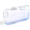 Wswqop Dispenser Acqua Contenitore con Rubinetto Borraccia Caraffa Serbatoio Ricaricabile in PETG con Coperchio E Manico Beccuccio Regolabile E Apertura 4.8c, 4 L