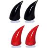 Xweptuy Corna per Casco da 4 Pezzi Corna da Diavolo per Orecchie da Casco con Ventosa Carina per Decorazione di Accessori per motociclette e Biciclette