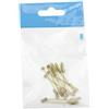 Minhe 10 allineatori a D per ami da pesca alla carpa, compatibili con ami da pesca senza ardiglione da 1 mm di diametro e varie viti per esche (marrone grande)