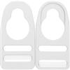 POPETPOP Clip in Alluminio per Kayak 2 Pezzi, Fibbia Resistente e Stabile per Sedile e Cinghie, Design Multifunzionale per Ambienti Marini e Fissaggi Sicuri