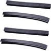AUTSUPPL 2 Paia Striscia Protettiva per Skateboard in Gomma Silicone Nero Design a Scanalatura a U, e Antigraffio per Bordo Deck Skateboard