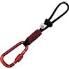 Tufgo Moschettone a forma di D in lega di alluminio per zaino e bottiglia d'acqua, gancio a scatto resistente con connettore per corda, 21 cm (rosso)