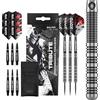 KOTO darts KOTO - Tribute Darts, 14G, Argento & Nero, Freccette in Ottone, Ring-Grip