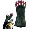 Generisch Copri testa per mazze da golf, motivo dinosauro, in pelle PU, Tyrannosaurus Rex, coprimazze da golf, per la maggior parte delle mazze da golf
