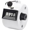 MeevrgR Contatore manuale in plastica per contatore manuale per fare scorte, contatore leggero per lavorare a maglia all'uncinetto, tessitura a file, 5,5 cm (bianco)