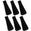 NUOBESTY Punte di Freccia Design Minimalista per Tiro Arco 6 Pezzi in Gomma Nera Sicure e Versatili e Stile Elegante per Pratica di Caccia e Gioco All'aperto