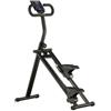 Qianly Stepper Verticale con Manubrio Salvaspazio Stepper con Manubrio Basso Impatto Climbing Machine Contatore per Palestra Domestica, Nero