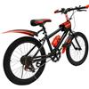 HZXXZY Bicicletta per bambini da 20 pollici, mountain bike, 7 marce, per ragazzi e ragazze, con borraccia, borsa portaoggetti, campanello a bussola, in acciaio al carbonio, capacità di carico: 85 kg